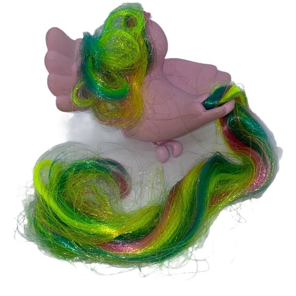 Snuggle Tails Fairy Tails bird w/ Fuzzy Belly Purple Bird - Picture 4 of 10